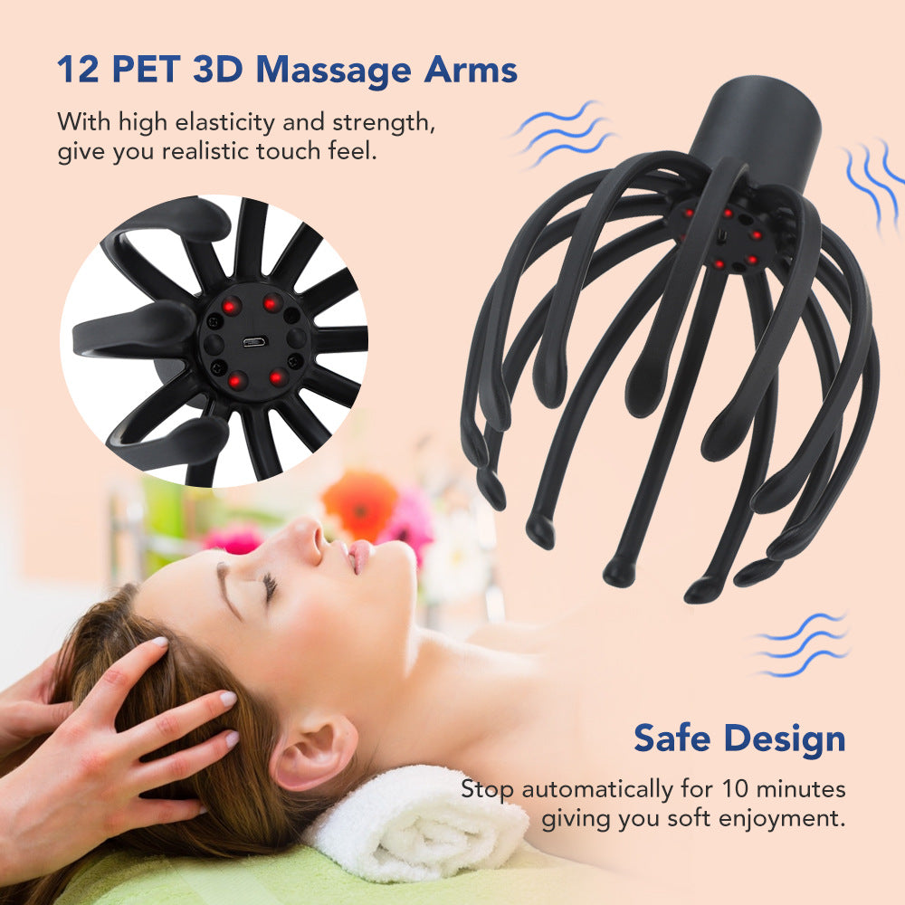 Octopus Electric Head Massage Tingler - Epic@Care